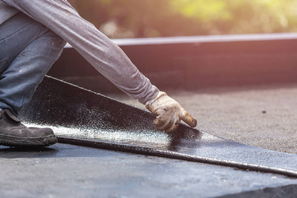 Professional Basement Waterproofing technician working in Forestville, WI